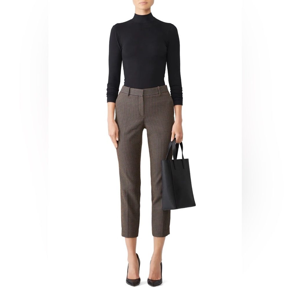 THEORY Treeca 2 Multi Dot Jacquard Crop Pants Size 4
